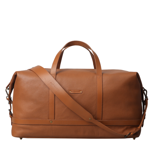 Runway Leather Travel Bag - Camel