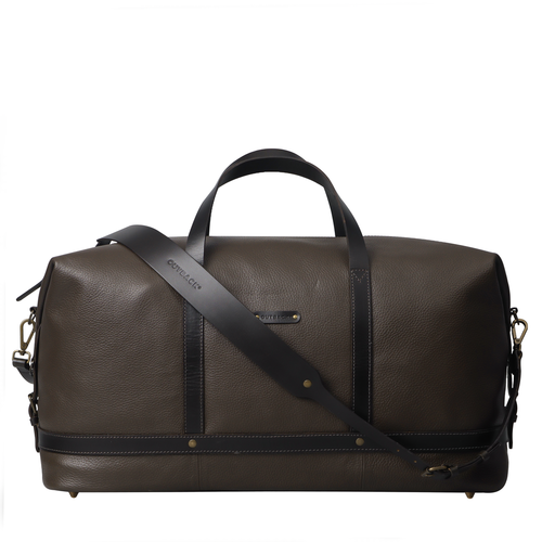 Runway Leather Travel Bag - Brown