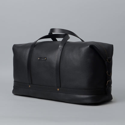 Runway Leather Travel Bag - Black