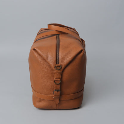 Runway Leather Travel Bag - Camel