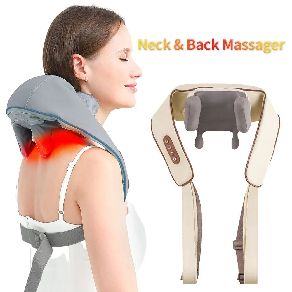 SootheFlex™️ Heated Neck and Back Massager with TrueTouch™️ Technology 3X Bundle